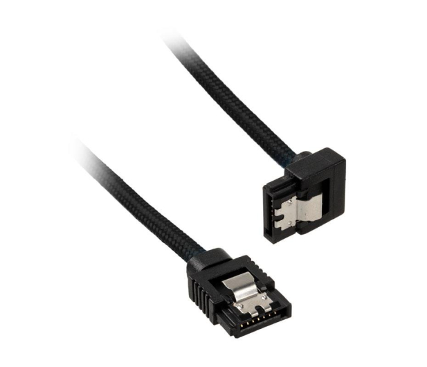 CORSAIR Premium 60cm sleeved 2szt (kątowe) Czarne CC-8900282 - 739231 - zdjęcie 2